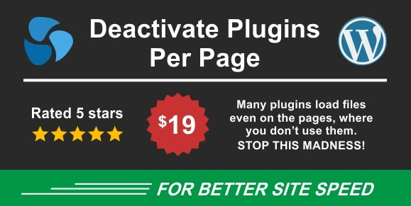 Deactivate Plugins Per Page -Improve WordPress Performance wordpress插件免费下载