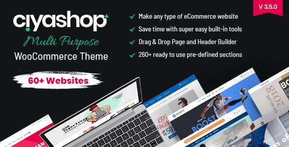 CiyaShop Nulled Responsive Multi-Purpose WooCommerce WordPress Theme