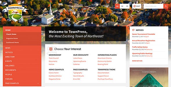 Download TownPress - Municipality WordPress Theme