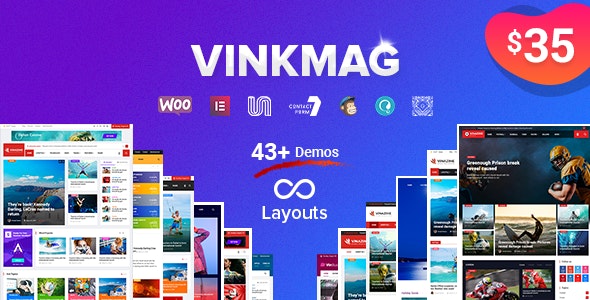 Download Vinkmag - AMP Newspaper Magazine WordPress Theme