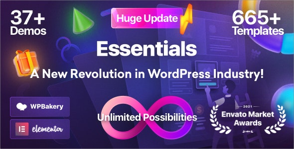 Essentials Nulled Multipurpose WordPress Theme