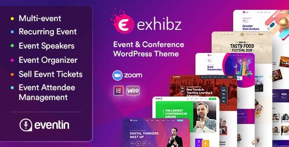 Exhibz Nulled - Event Conference WordPress Theme