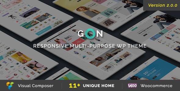 Gon Nulled - Responsive Multi-Purpose WordPress Theme