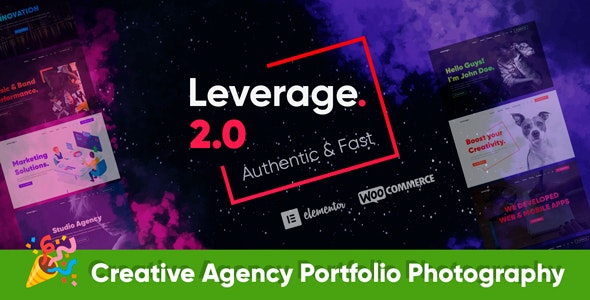 Leverage - Creative Agency, Web Designer & Portfolio WordPress Theme