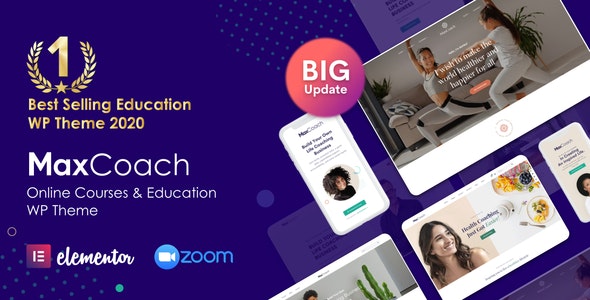 MaxCoach - Online Courses, Personal Coaching & Education Theme