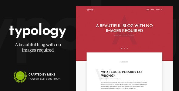 Typology - Minimalist Blog & Text Based for WordPress Theme