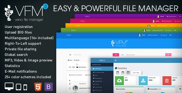 Veno File Manager Nulled Host and Share Files